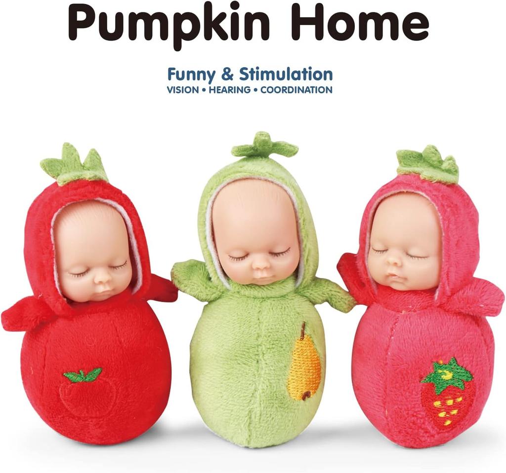 Игровой набор маленьких кукол eDollable 10 см включает 6 мягких мини-кукол и сумку для хранения, набор маленьких кукол-младенцев с реалистичным внешним видом для малышей