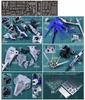 MGSD Freedom Gundam Custom Detail Up Kit with Stainless Steel Parts and Decals High-Quality Water-Transfer [Used]