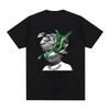 American retro  cotton printed Unisexs and Womens loose casual Tshirt new personalized fashion trend round neck Tshirt