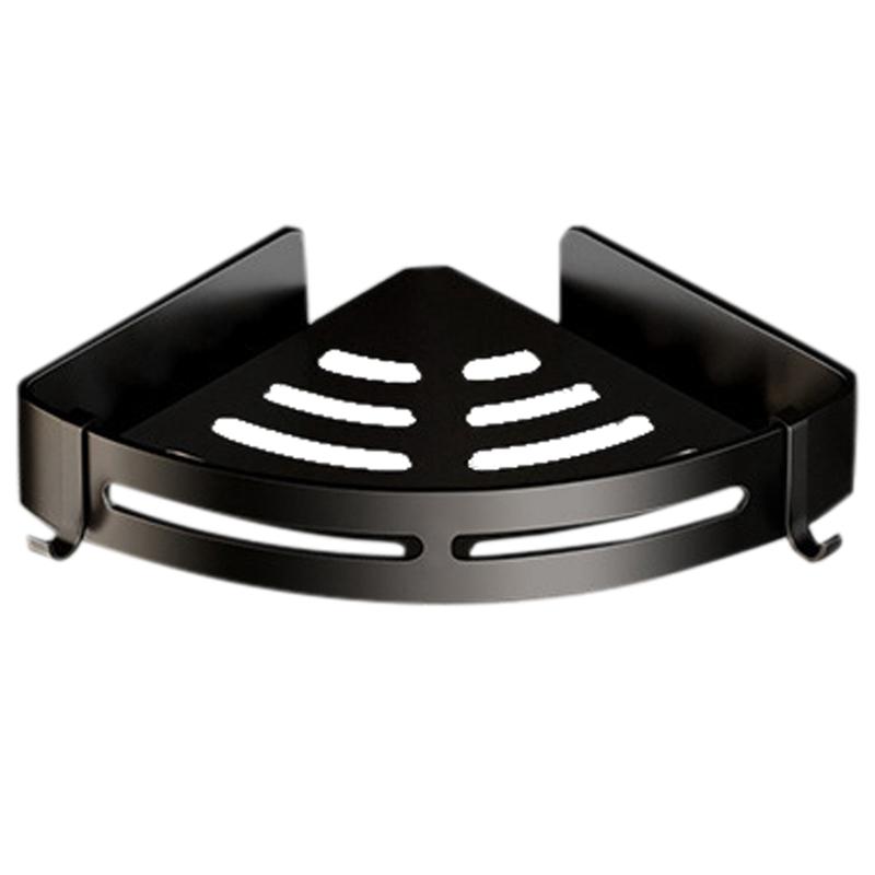 Полка для ванной комнаты без проколов, алюминиевые угловые полки, присоска, треугольная корзина, душевая стойка для аксессуаров для ванной комнаты