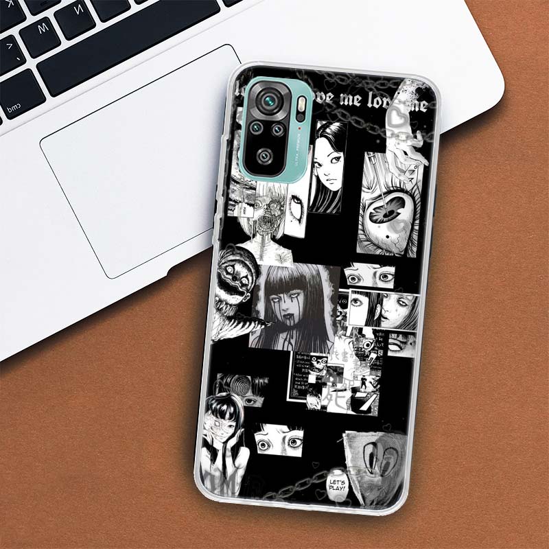 Чехол для телефона с изображением аниме Junji Ito Terror Horror для Xiaomi Redmi Note 10 Pro Max 10S 9 9S 9T 8 8T 11T 11S 11 5G 11E 7 6 5 4X Coque Cove