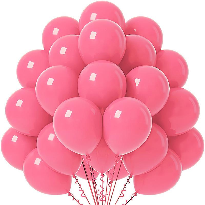 Solid Color 10-Inch Matte Latex Balloon Set for Children's Birthday Decoration