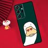 Мультяшный Милый Животный Утенок Чехол Для Samsung Galaxy S26 S25 S24 Ultra S21 S20 S22 S23 Ultra S10 Plus S25 FE Чехол Funda