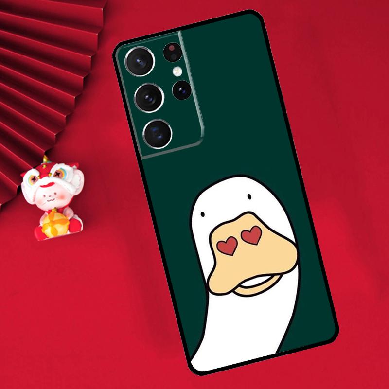 Мультяшный Милый Животный Утенок Чехол Для Samsung Galaxy S26 S25 S24 Ultra S21 S20 S22 S23 Ultra S10 Plus S25 FE Чехол Funda