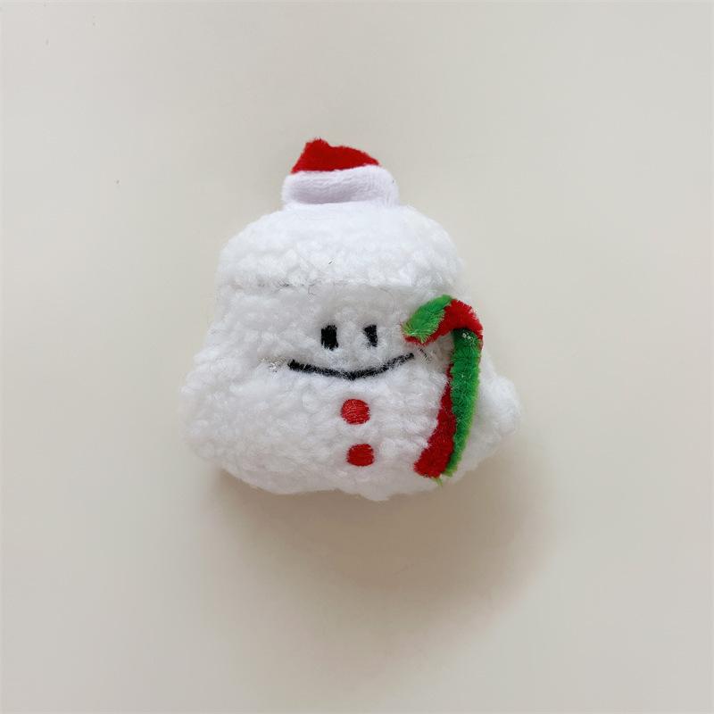 Plush christmas snowman for apple AirPods pro bluetooth wireless headset cover 1/1/1 generation cute girl