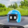 Helmet Car Robot Cute Driving Buddy Robot Figurine Toy Car Dashboard Mini Ornament