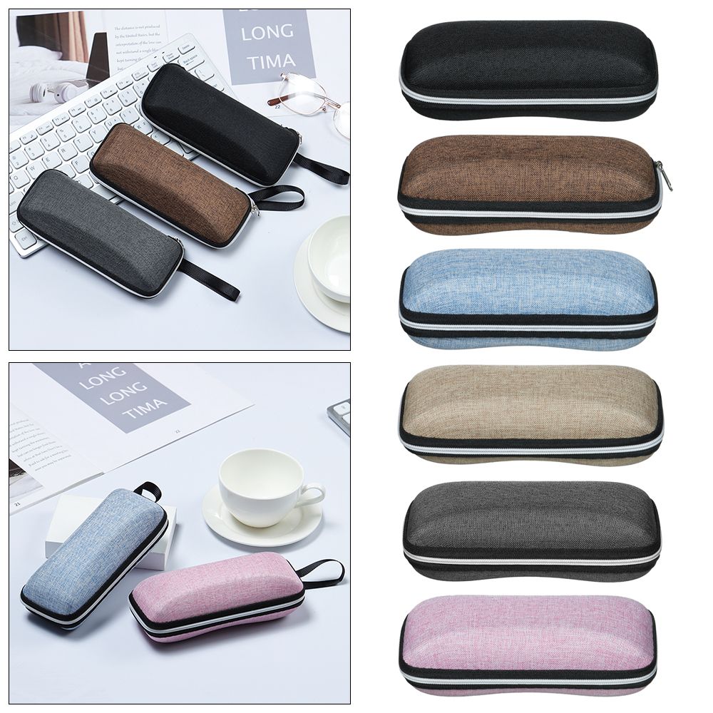 Модный дорожный офисный футляр для очков на молнии, коробка для очков, держатель для очков, аксессуары для очков