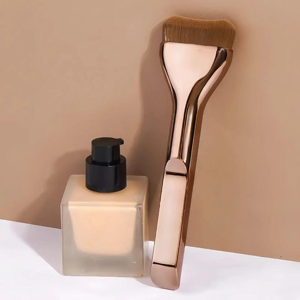 2Pcs Soft Bristle Foundation Makeup Brushes Wide Tongue-shaped Face Makeup Tool Makeup Application