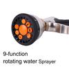 Yousheng Handheld Hose Nozzle 9 Adjustable Patterns Hose Spray Nozzle Heavy Duty Slip Resistant Water Sprayer for Cleaning Watering Lawn Garden