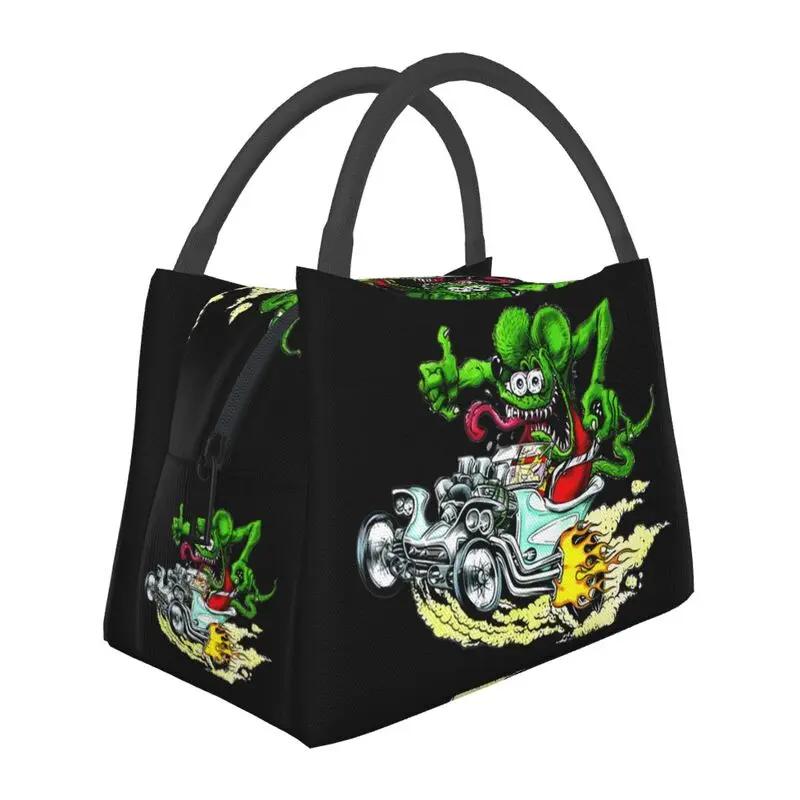 Rat Fink Анимация Аниме Мультфильм Изолированные Ланч-Бумы для Женщин Герметичный Термо-Охладитель Ланч-Бокс Офис Пикник Путешествия