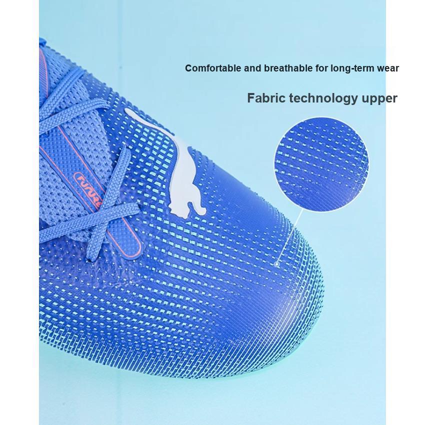 Puma Future 7 Match Ткань Удобные Универсальные Прочные Низкие Футбольные Бутсы Детские кроссовки Синий 107946-01