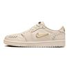 Air Jordan 1 Low Method of Make Legend Светло-коричневые женские кроссовки Кремовый металлик-золотой FN5032-200
