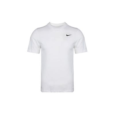 Мужская однотонная футболка с короткими рукавами для тренировок Dri-FIT Crew, белая AR6030-100