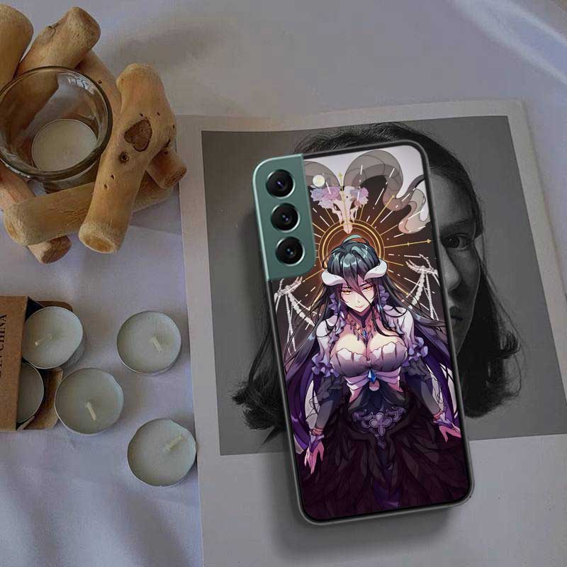 Albedo Overlord Phone Case For Samsung Galaxy S22 S25 Ultra S21 S10 Plus S26 Edge S20 S23 S24 FE Cover Silicone Soft TPU Cle