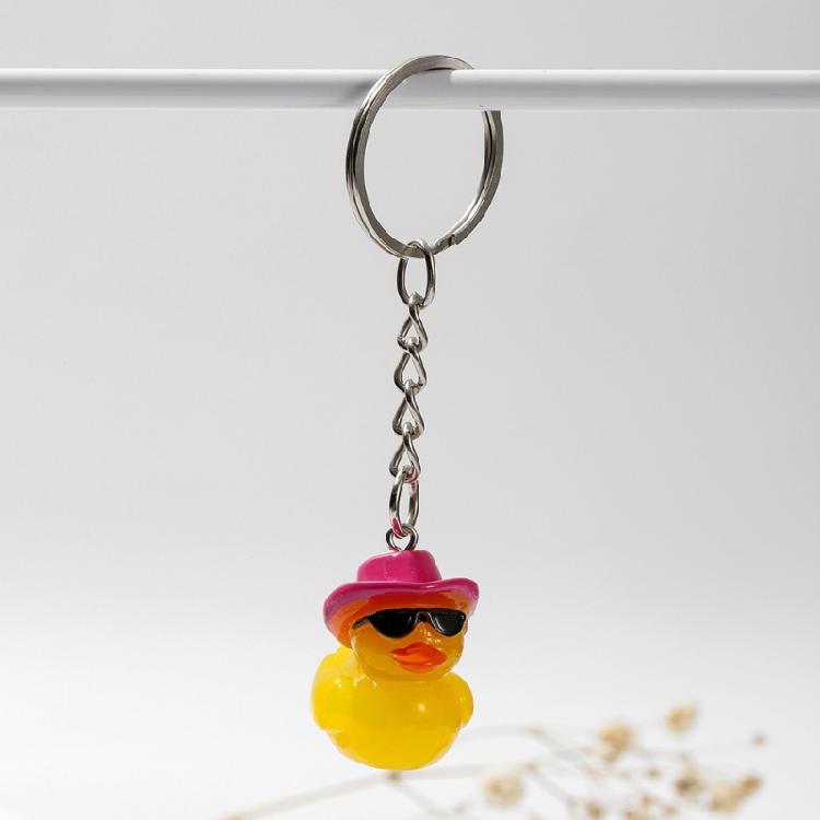 Fun and Vibrant Bag Pendant Creative Duck Pendant Keychain/Ear Rings Decorations