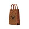 MCM Himmel Logo Cowhide Tote Handbag MMTEAAC02CO001