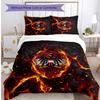 Austria Football Printed Bedding 3 Piece Set Cozy Breathable Bed Cover Set as Housewarming Holiday Gift