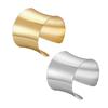 Gold/Silver Cuff Bangle Adjustable Metal Bracelet Simple Open Armlet Bracelet  Women