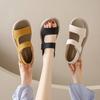 Summer New Women Thick Sole Sport Sandals Lady Flats Comfortable Casual Soft Sole Leather Student Shoes Large Size 35-42