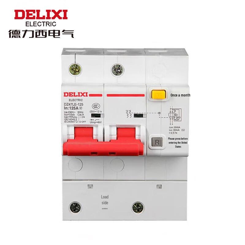 DELIXI DZ47LE-125 Residual Current Circuit Breaker