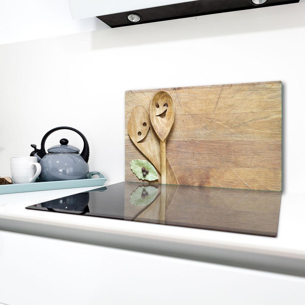GLASS PROTECTIVE PLATE FOR STOVE 90x52 WOOD