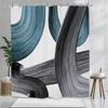 Абстрактная Бирюзово-Синяя Печатная Занавеска для Душа Современная Минималистичная Современная Для Декора Ванной Комнаты
