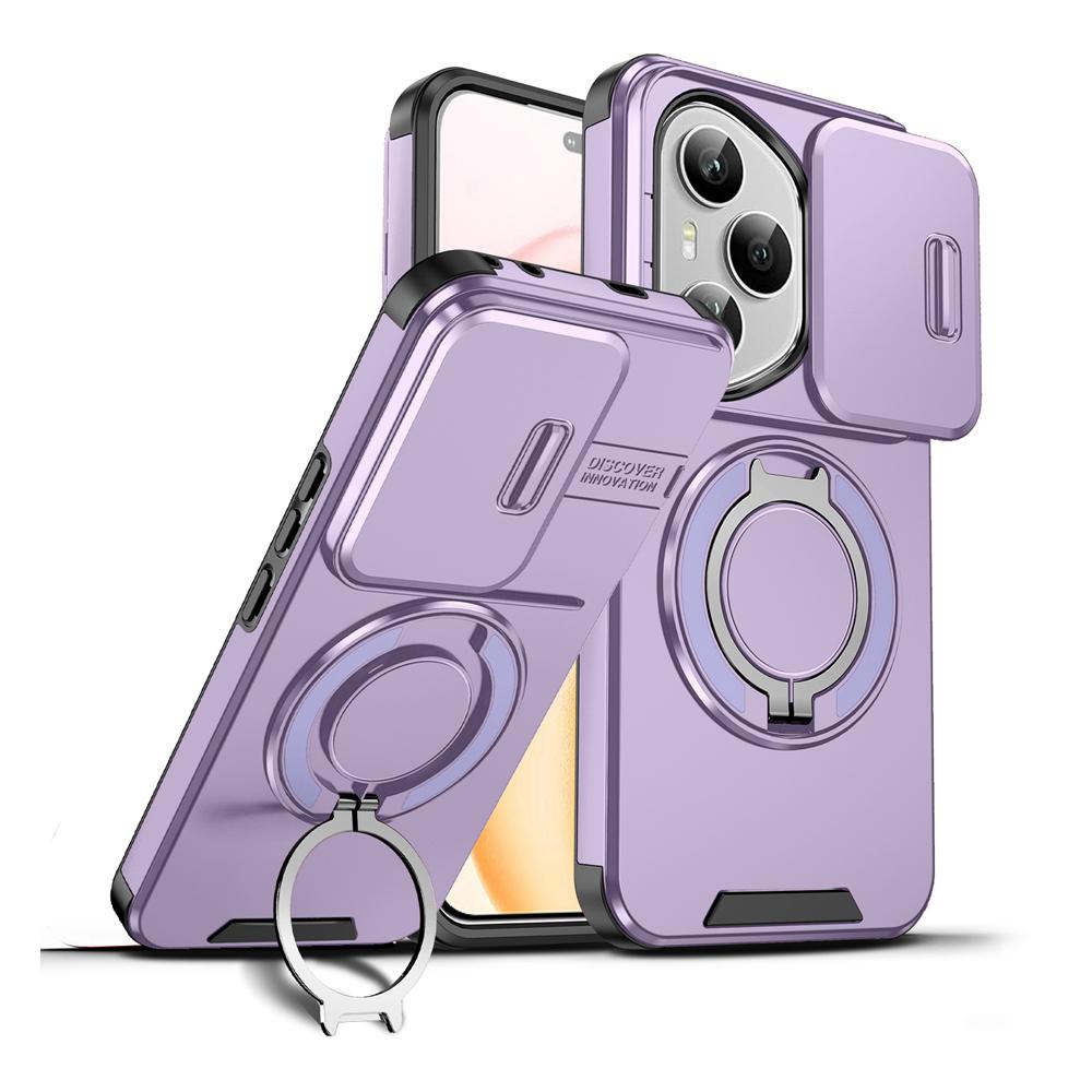 KEYSION Чехол для телефона с кольцом-подставкой 360° для HONOR 400 Pro 5G, с защитой камеры-слайдера, магнитная противоударная задняя крышка для Honor 400 5G