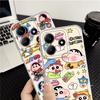 Cute Crayons Shinchans Case for Xiaomi Redmi Note 14 Pro Plus 14C 11 9 10 13C 10S A4 Note 13 12S 12 11S Soft Phone Cover