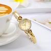 Fashion Gedi Top Brand Elegant Waterproof Golden Quartz Women Luxury Steel Chain Strap Diamond Index Small Dial Lady Gifts Watch