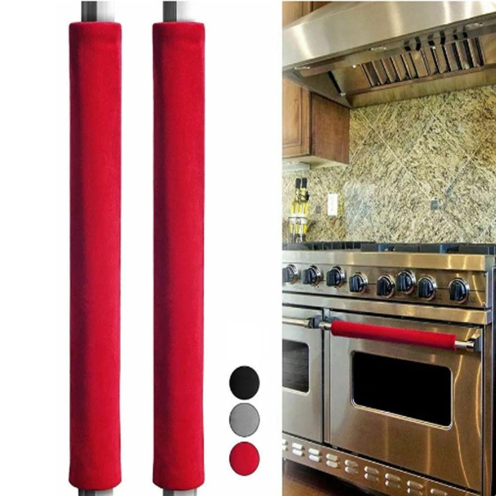 2шт бархатная ткань чехол для ручки двери холодильника антистатический чехол для ручки двери духовки бытовая