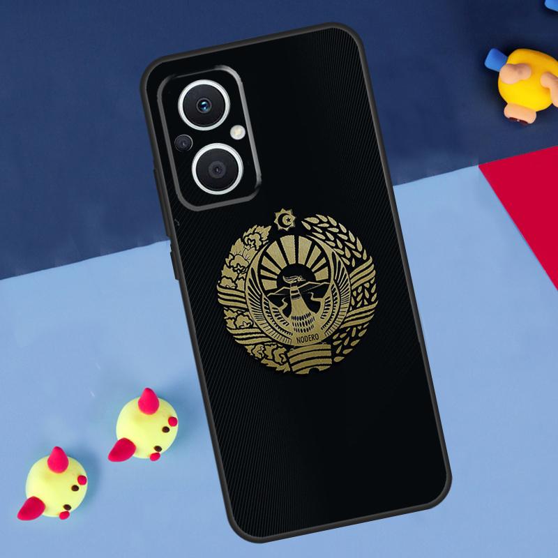 Эмблема Государственного Флага Узбекистана Для OPPO Reno 12F 13F 14F 11F 10 11 12 13 14 Pro 8T 7 8 Lite OPPO Find X9 X8 X6 X5 Pro Чехол