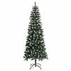 Artificial Christmas Tree with 300 LEDs and Stand Green 240 cm