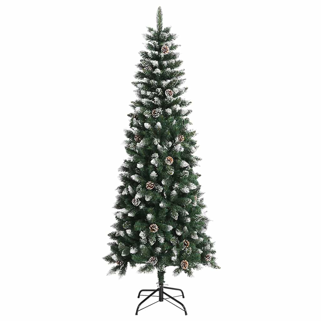 Artificial Christmas Tree with 300 LEDs and Stand Green 240 cm