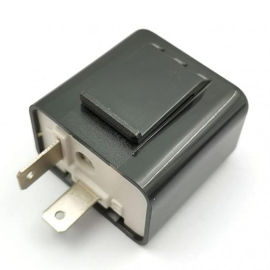 DEVMO Adjustable 2 PIN 12V Motorcycle Indicator Turn Signal Flasher Relay Perfect Compatible with Hon-da Grom Yamaha Harley etc. Motorcycle LED