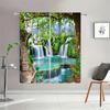 Natural Scenery 3d Print Decoration Decorative Curtains, Living Room Bedroom Kitchen Semi-Blackout Curtains 2PCS