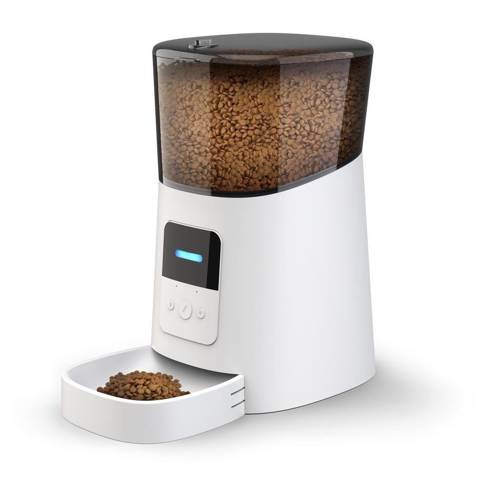 Dog Cat Smart Pet Feeder Wifi Mobile Phone App Remote Control Microchip Automatic Pet Feeder With 6L
