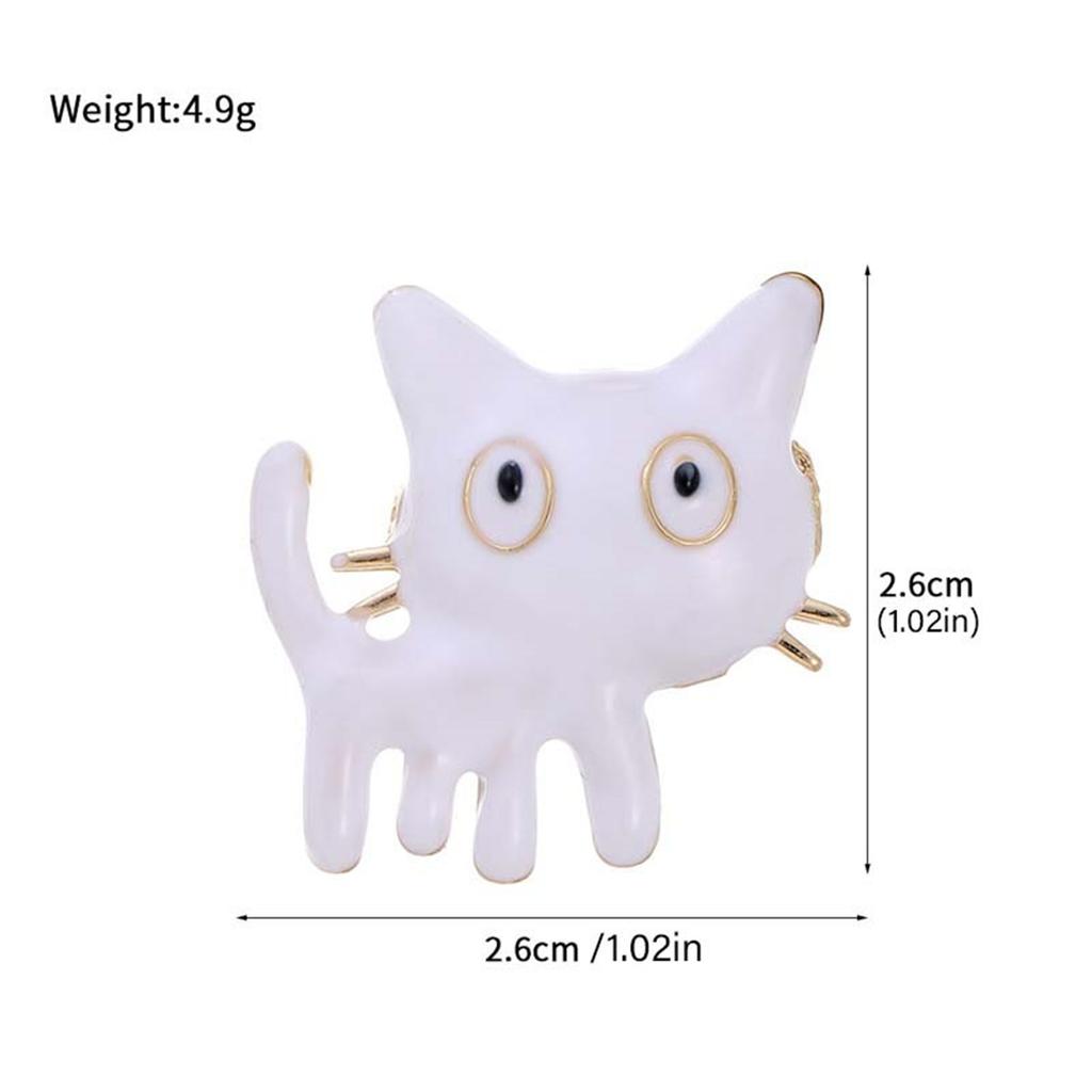 Rinhoo Lovely Wearing Sunglasses Sexy Cat Броши для женщин Мультфильм Эмаль Котенок Лацкан Пряжка Булавки Животные Домашние животные Значок Ювелирные Изделия