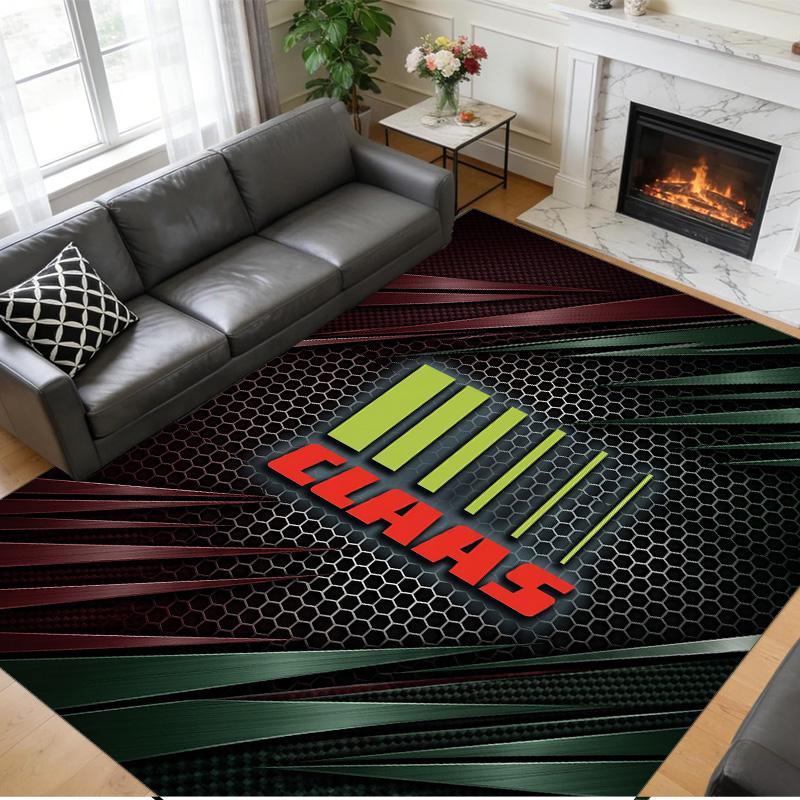 CLAAS Print Crystal Velvet Plush Rug Wear?Resistant Anti?Slip Floor Mat For Indoor Household Decoration