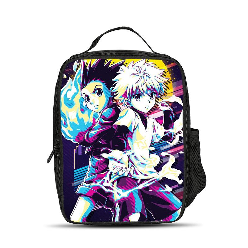 HUNTER × HUNTER Ледяной пакет с принтом из аниме для детского сада, начальной школы, мальчиков и девочек, новый, большая вместимость, легкий и компактный