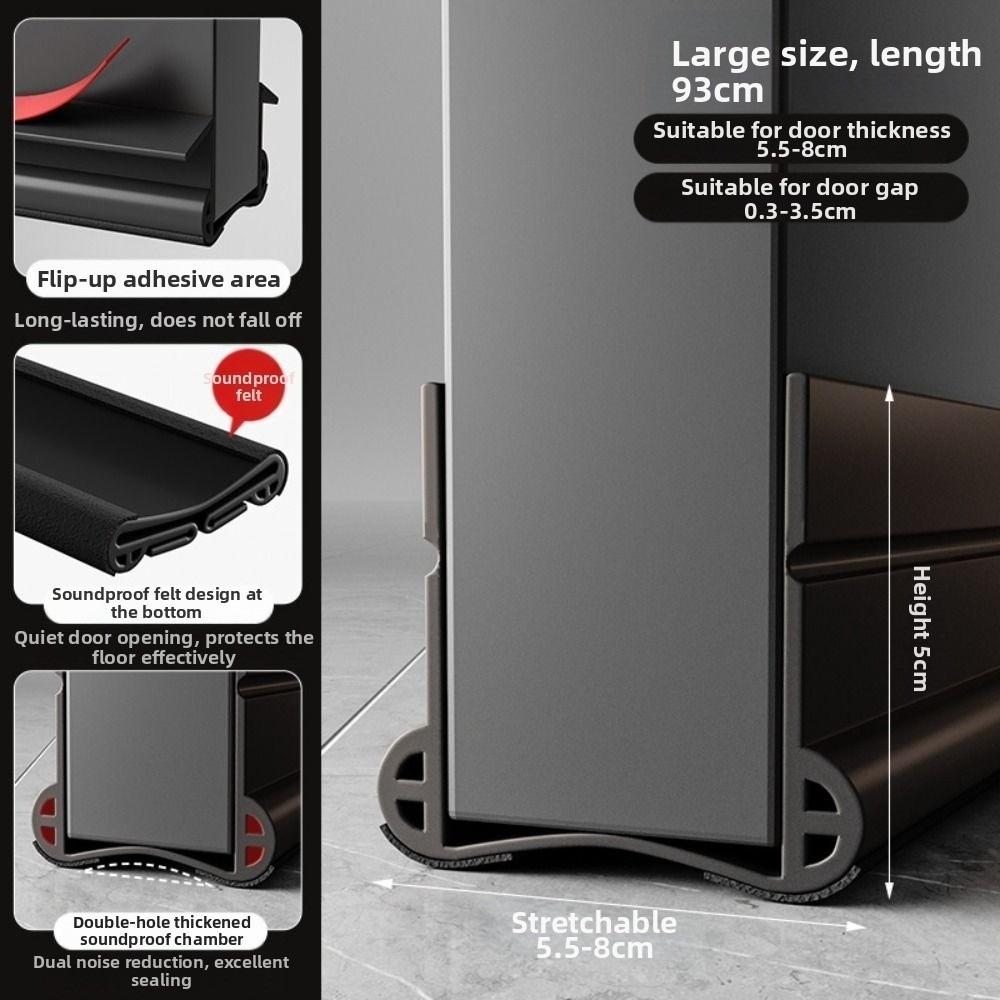 ПВХ Уплотнитель для погоды Уплотнитель двери Подметальник двери Заполнитель щели под дверью Уплотнитель от сквозняка для двери Низ двери