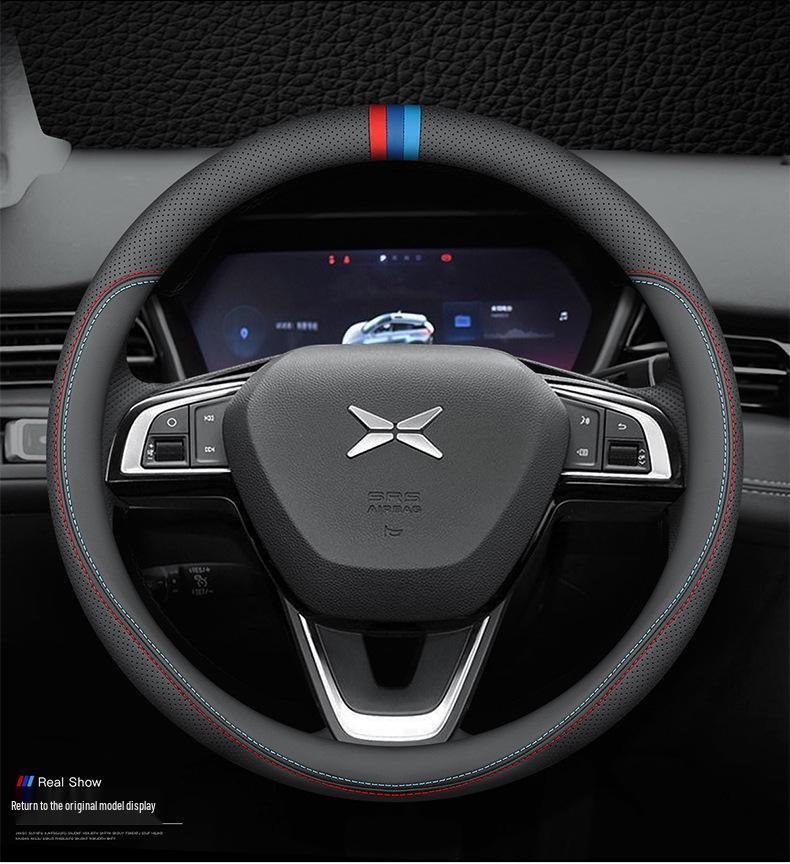 Xiaopeng 2020-2021 P7 Чехол на руль из натуральной кожи - Универсальный, Для всех сезонов