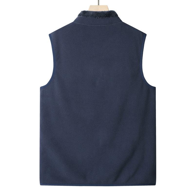 Vests Are The Same As Men and Women, Plus Velvet Warmth In Autumn and Winter, Inside and Outside, Inside Vest, Rocker and Velvet Sleeveless Jacket