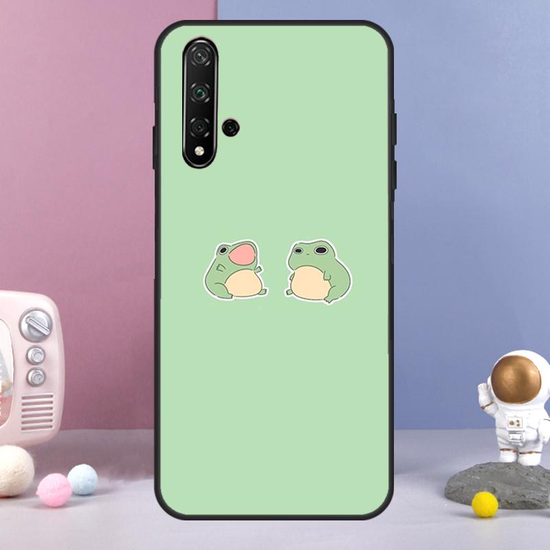 Милый Мультяшный Лягушонок Для Huawei Nova 11 Pro 9 10 SE Y60 Y70 Y90 Y61 Y91 Y73 Y72 12i 11i 8i P20 P40 P30 Lite Чехол