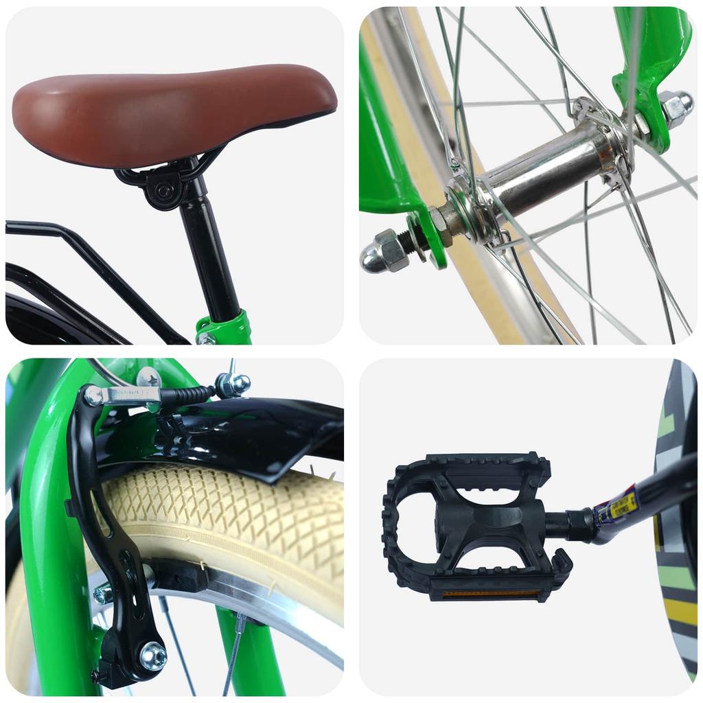 Kids Bike 18 Inches for Ages 5 7 Green