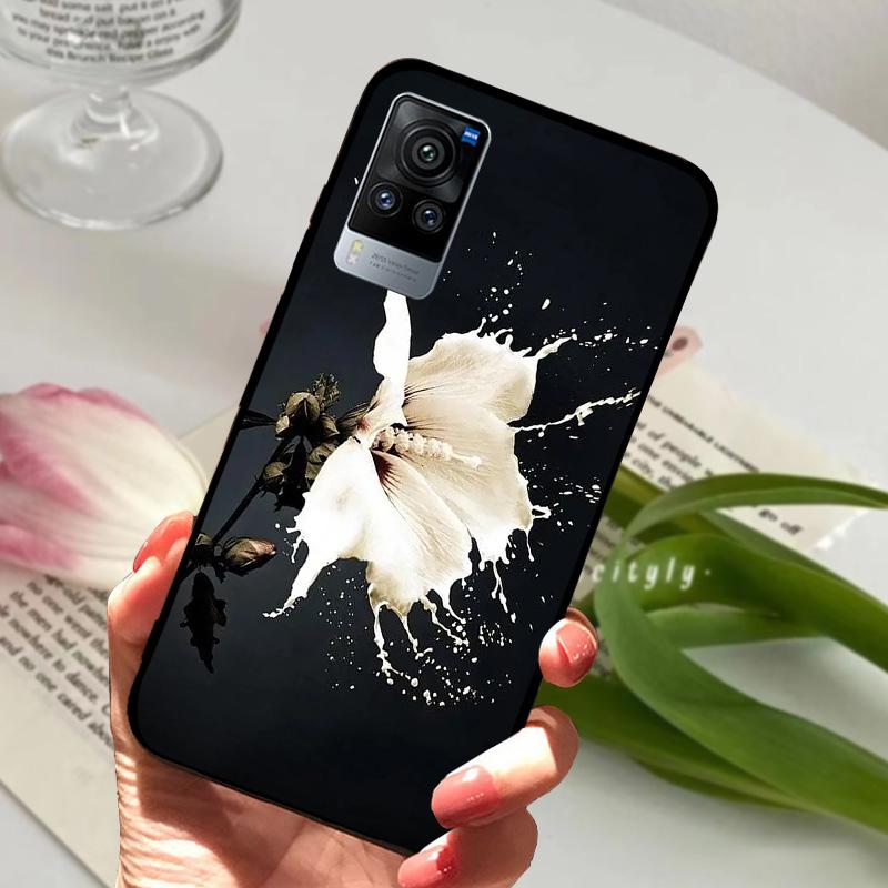 Чехол для VIVO X60 Pro 5G V2046 V2047A Мультяшный Милый Матовый Силиконовый ТПУ Мягкий Чехол для Телефона Для Vivo X60 X 60 Ударопрочный Coque Бампер