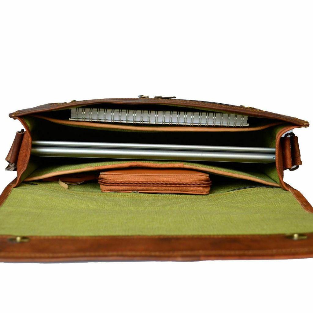 Мужской винтажный коричневый портфель на плечо из натуральной козьей кожи, сумка для ноутбука