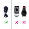 2x Силиконовый Чехол-Держатель Брелок для Автомобильного Ключа Для Mercedes CLE GLC C E S Класса EQS EQE W206 W214 W223 C236 X254 V297 V295