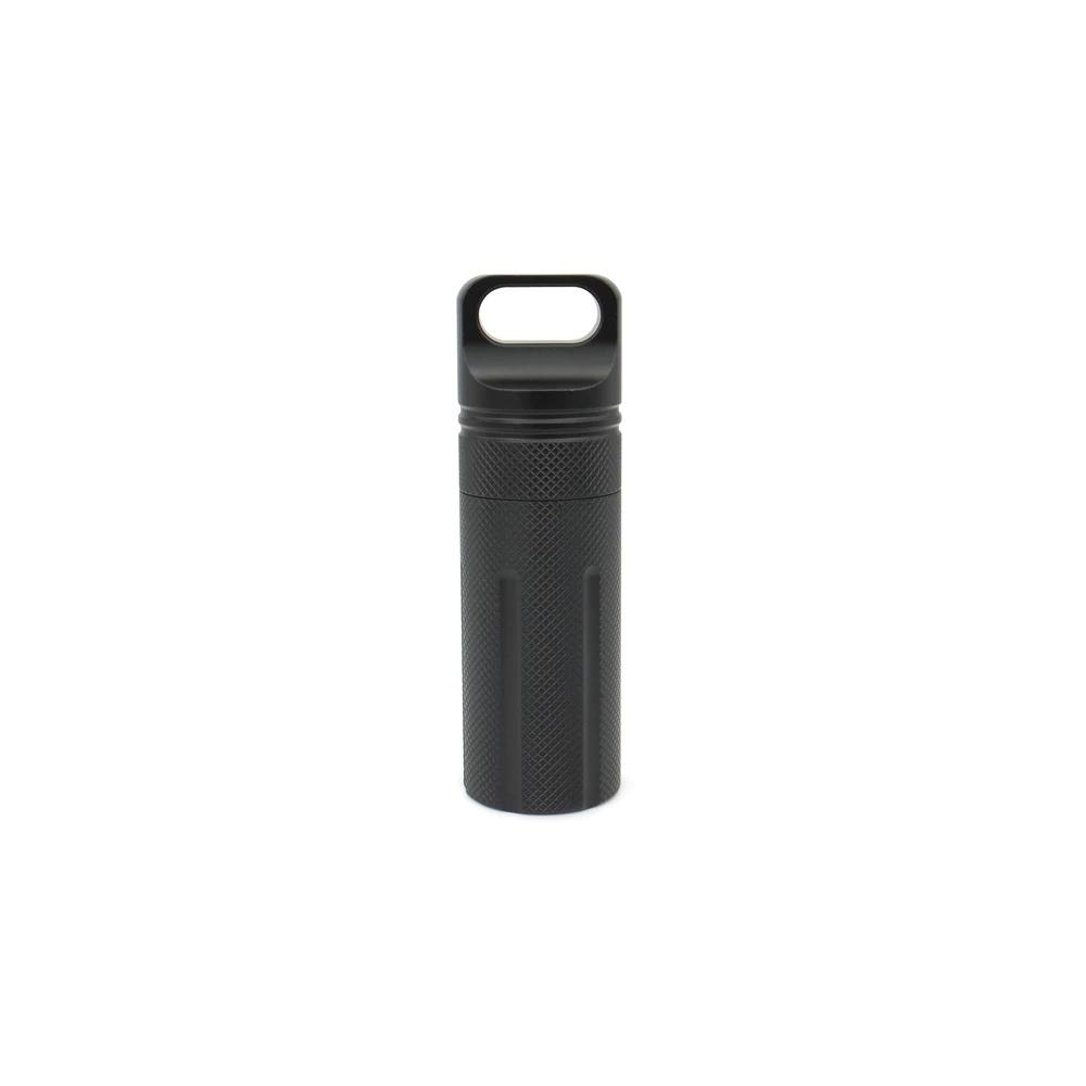 Gray Aluminum Alloy Waterproof Canister Medicine U Disk Seal Bottle EDC Outdoor Pill Bottle