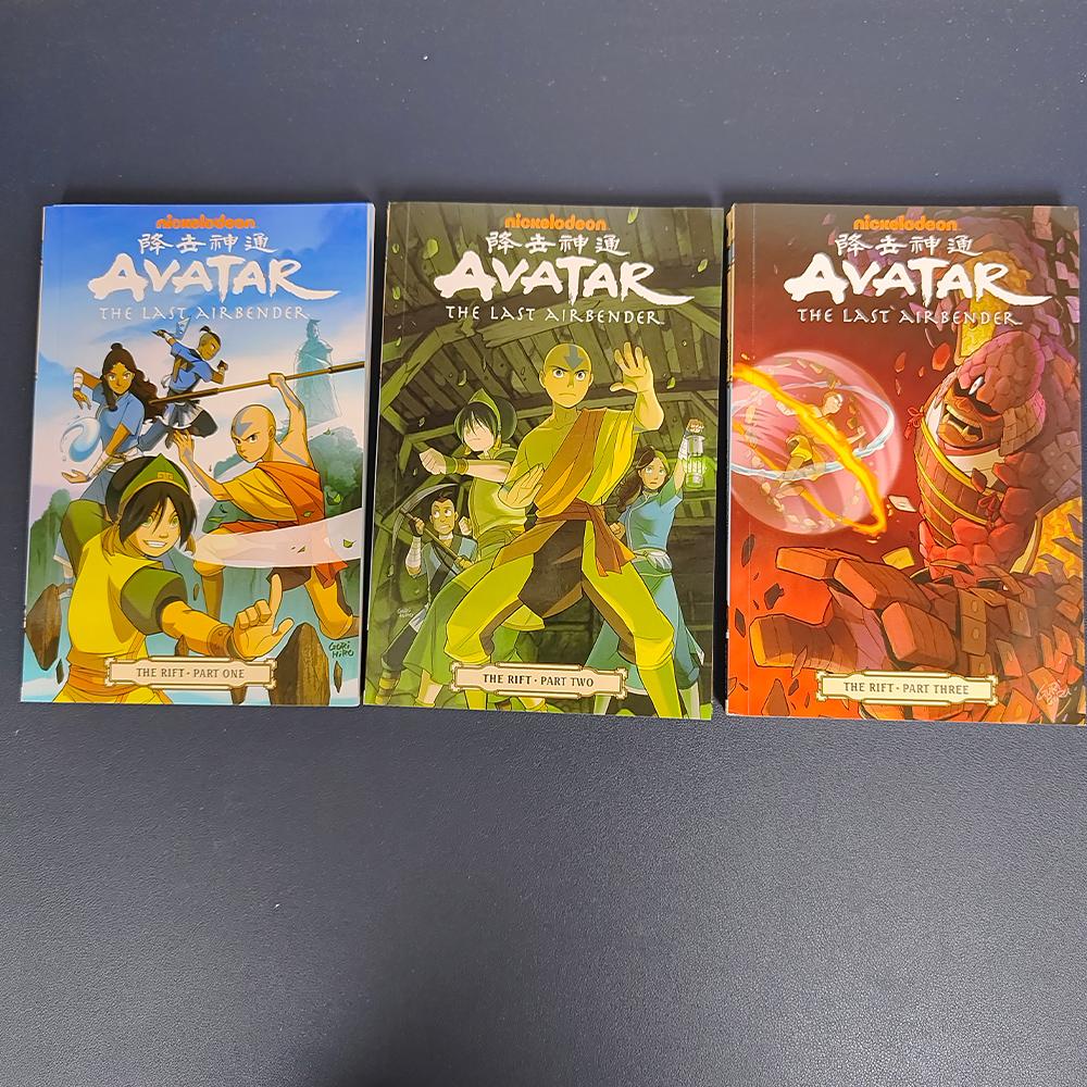 Аватар: Легенда об Аанге Сезоны 1/2 Английский Набор Картинных Книг - Экшен Комедия Фэнтези Американские Комиксы Коллекция из 3 Книг