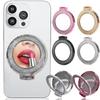 Glitter Mobile Phone Holder Ring Grip Round Mirror Cellphone Mount Stand for iPhone Samsung Xiaomi Universal Phone Kickstand